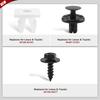 100Pcs Engine Under Cover Retainer Clips for Toyota 90467-07201 90189-06193 90159-60477 Push-Type Fastener Nut Screw Bolt