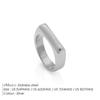 Emanco European and American Ins-Style Internet Celebrity New Stainless Steel Ring, Fashionable Niche Design, Versatile Open Ring, Direct Sales
