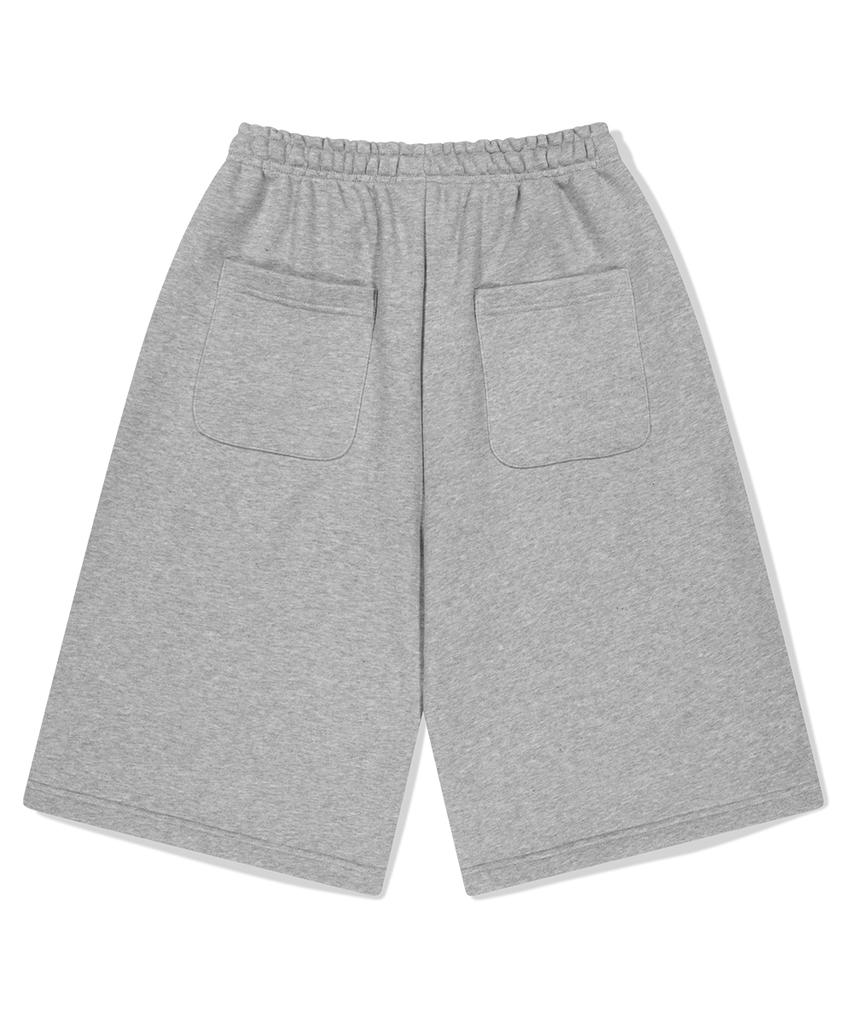 MAHAGRID Bermuda Mah Applique Sweatshort Gray(Mg2Fmmpa06A)