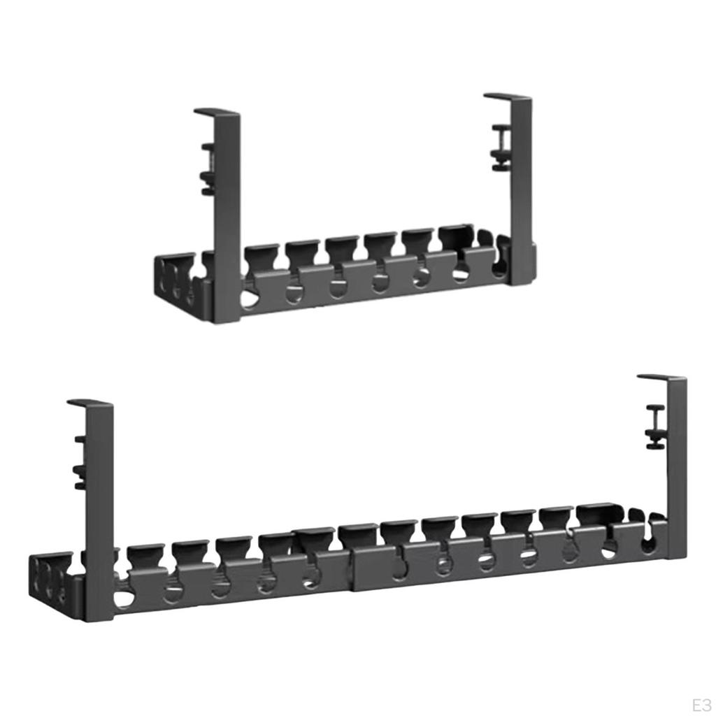 under Desk Cable Management Organizer Power Strip Storage Raceway Wire Rack