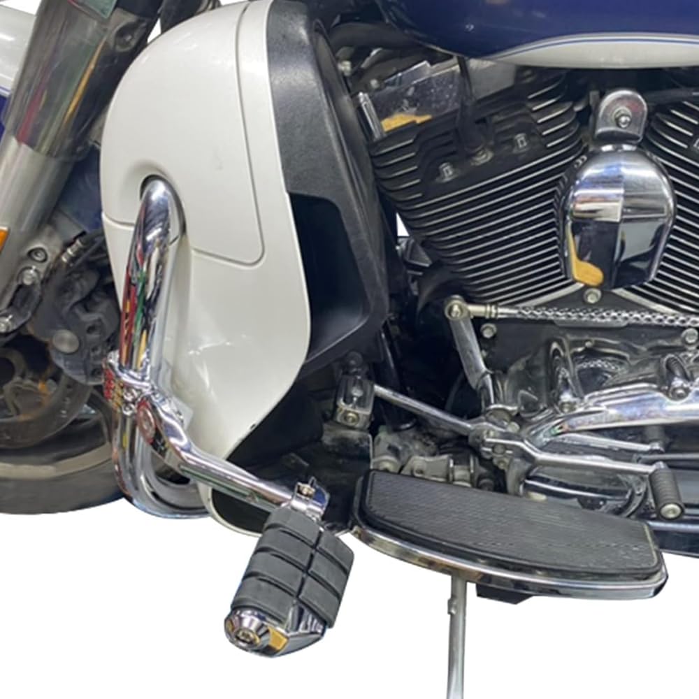 MAKGAGAAI Motorcycle 32mm Highway Engine Guard Bar Compatible with Electra Road Street Footpegs, Footrests, Glide, King, Glide, etc.