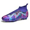 Foreign trade new high-top football shoes AG long nail football shoes TF broken nail training shoes football men