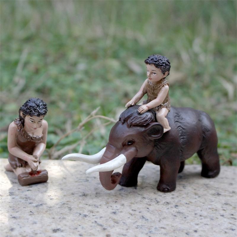 

62KD Nature Outdoor Handpainted Simulated Resins Savages Animal Sculpture for Outdoor Garden Balconys Yard CHINA