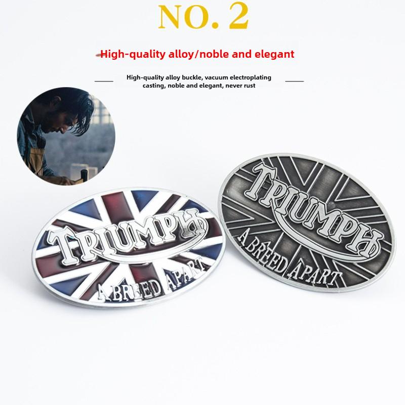 Zinc Alloy British Flag TRIUMPH Belt 21st Century New Fashion Belt