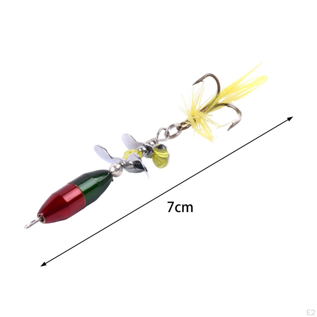 Fishing Lures Spinnerbait Tackle Easy to Use Copper Portable Fly Bass