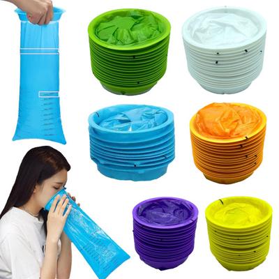 25 Pcs 1000ML Saco de Vômito Descartável À Prova de Vazamento Grosso Portátil Grande Carga de Suporte Crianças Carro Vomitar Sacos Hospitalares Sacos de Vômito