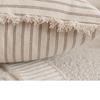 Large Coarse Cotton Striped Fringed Pillow Case Fresh Light Sofa Cushion Cover for Sofa Home Bedroom Pillow Cover Decorations