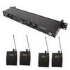 Wireless Earphone Monitor System 2 Channel 4 Bodypacks Whole Metal UHF Stage Monitoring System for