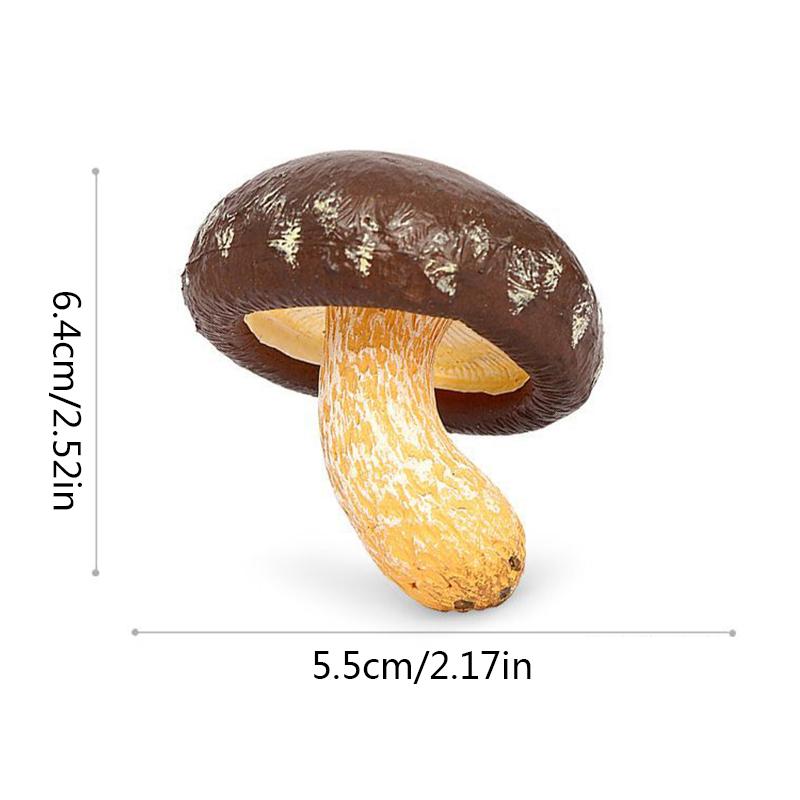 Mini Fairy Garden Miniatures Mushroom Garden Decoration Resin Mushroom Craft Miniature Artificial Bonsai Small Ornament