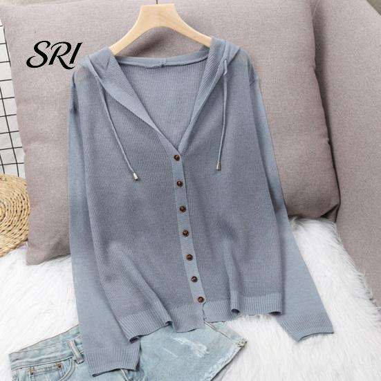 Everyday Wear Women Top Tops Hooded Drawstring Long Sleeve Pure Color Casual Blouse Summer Breathable Loose Fit Thin Ice Silk Sun Protection Coat