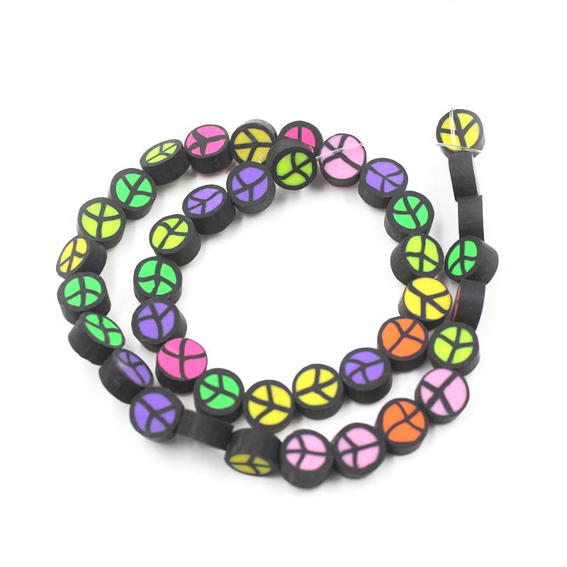 Soft Pottery Beads Beaded Handmade Materials Diy Jewelry Accessories Mobile Phone Chain Bead Separation Mixed Color Soft Pottery Loose Beads