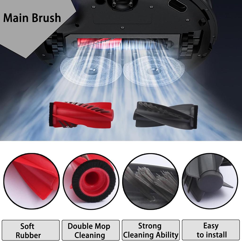Compatible for Roborock Saros 10R / G20S Ultra Accessories Brush Hepa Filter Mop Cloth Dust Bag Spare Parts