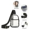 Waterproof Transparent PVC Shoulder Bag - Fashionable Korean Style Unisex Messenger & Sports Chest Bag