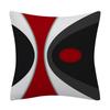 Trendige Schwarze Rote Postmoderne Abstrakte Linien Kissenbezug Polyester Mode Gestreifte Dekorative Kissen Für Sofa Sitz Home Decor