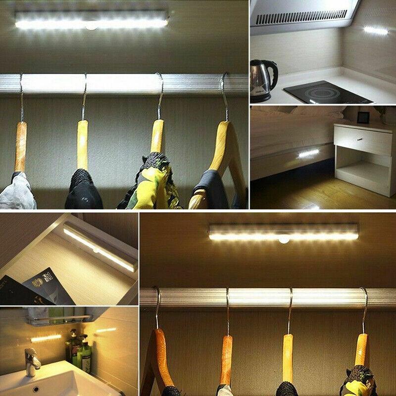 Motion Sensor LED Battery Night Light for Cabinets - Auto Sensing, Long Life LED