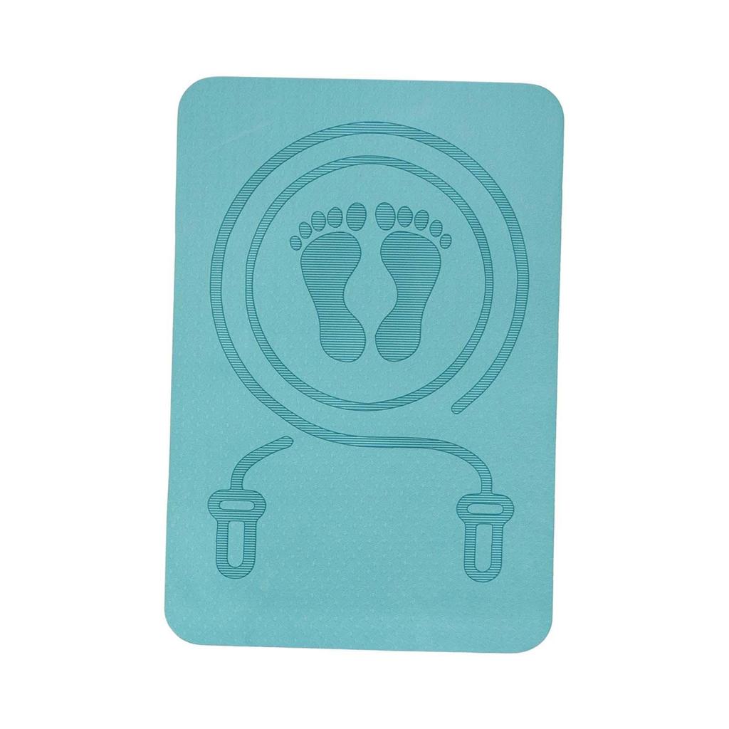 Jump Rope Mat 8mm Thick Anti Slip 60x40 cm for Home Gym Flooring Workout Mat