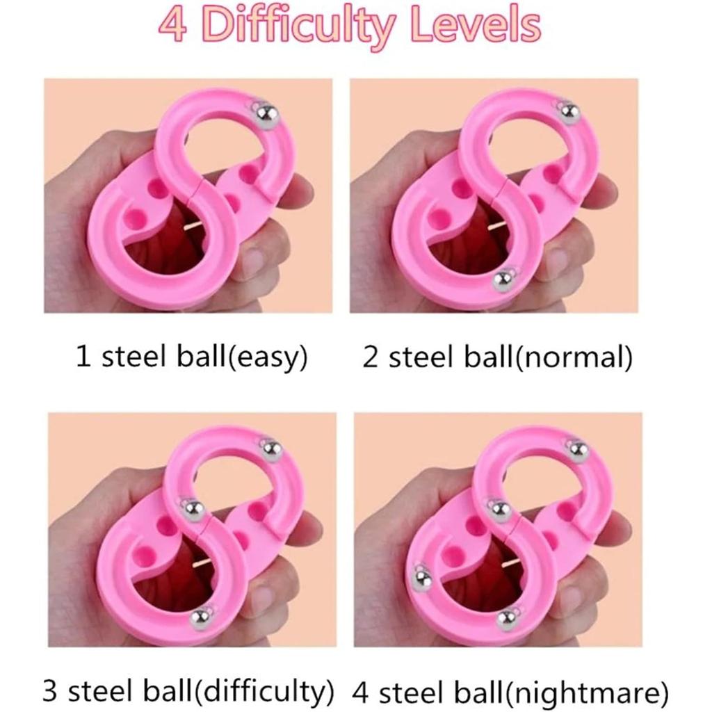 Korálková dráha Hračka 8-tvarová dráha Dětská dráha pro trénink dekomprese Hračka Dětská dekompresní vzdělávací hračka Dárek pro děti