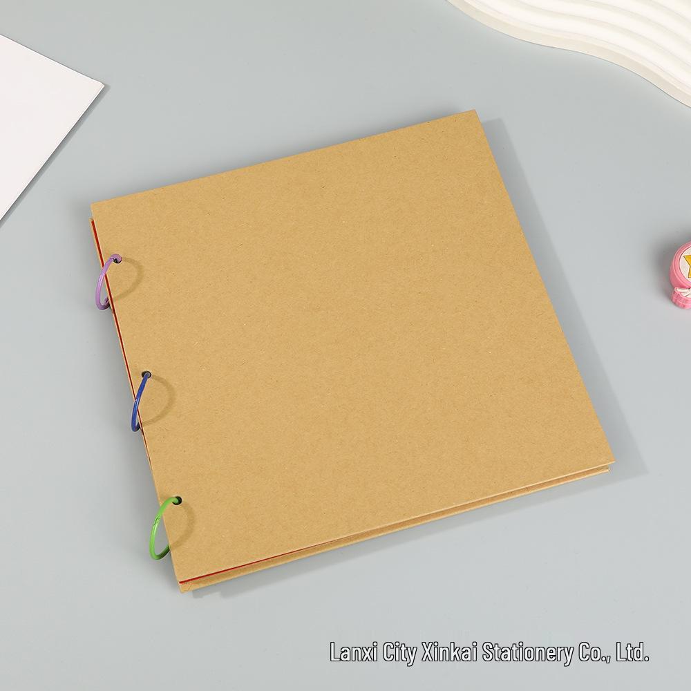 A4 Polaroid Fotoalbum – DIY Scrapbook mit Retro Kraftpapier