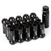 GAsupply Wheel Nuts M12xP1.5 Long Wheel Nuts, 48mm Height, 17mm Hex, 60° Tapered Seat, Through-Type Racing Nuts, Steel, with Socket [Set of 20]