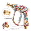 2026 New Model Personalized Graffiti High Pressure Washer Gun, Aluminum Valve & Copper Head, 5-Color Nozzle Set, 1/4" Quick