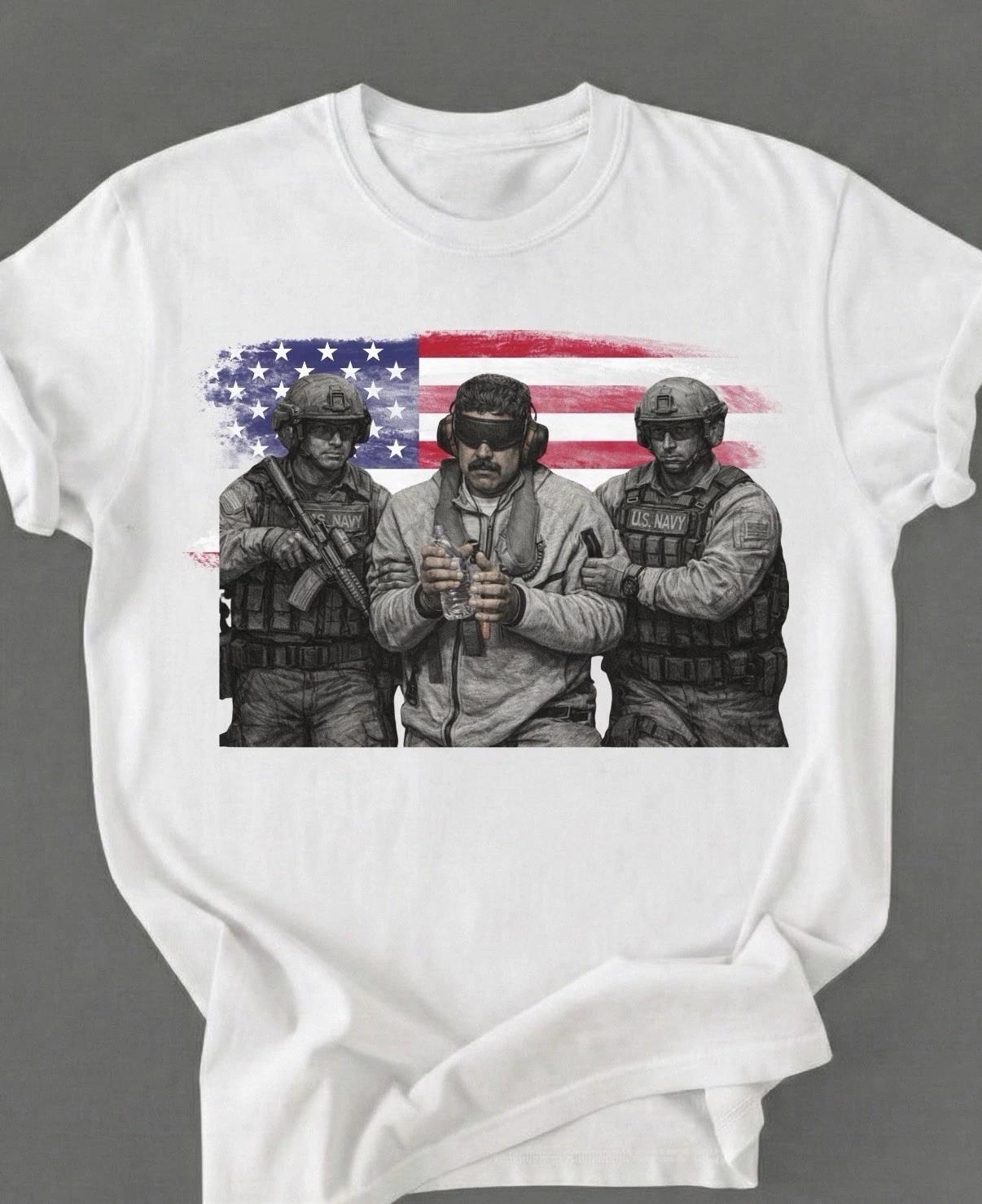 Venezuela Libre Shirt, Captured Live Maduro Custom Venezuelan Freedom Size S-3XL L