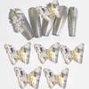 1Bag 3D Nail Charms Butterfly Shaped Nail Rhinestones for Women Elegant DIY Nails Art Decoration Accessories