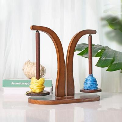 Garnhalter für Strickwaren Drehbarer Magnetischer Holz-Garnständer Platzsparender Garnspinner mit 320g Traglast Leichtes Garn