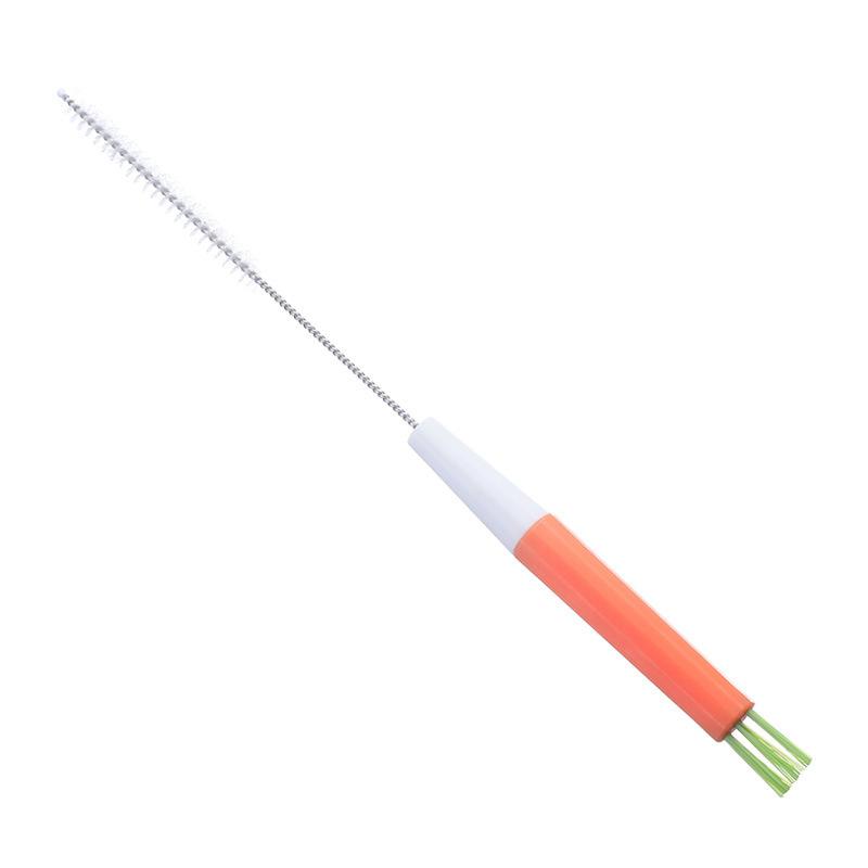 Multi-Functional Straw Brush Detachable Three-In-One Baby Bottle Brush No Dead Angle Cup Lid Gap Thin Tube Cleaning Brush