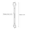 1/2pcs Thin Open End Wrench 5.5-32mm Metric Sandblasting Plated Stainless Steel Double Ended Slim Spanner for General Repairs