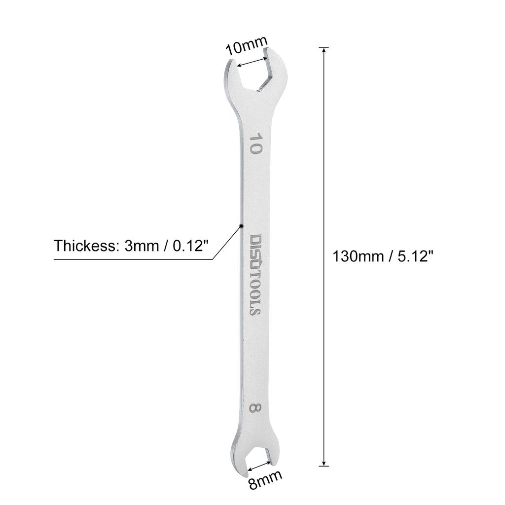 1/2pcs Thin Open End Wrench 5.5-32mm Metric Sandblasting Plated Stainless Steel Double Ended Slim Spanner for General Repairs