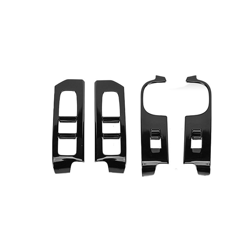 

For Toyota 4Runner 2025 Side Window Lift Control Panel Cover ABS Material Interior Door Handle Frame Trim Car Accessories