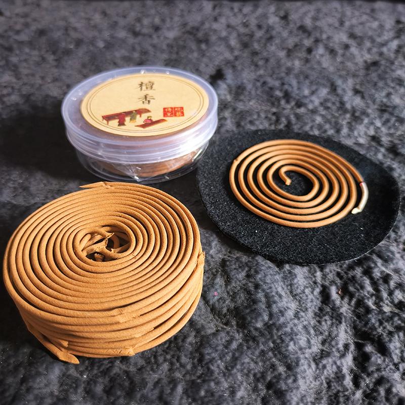 4 Hours Sandalwood Incense Coils 20single Plates Lavender Remove Odors Coil Incense Home Scents