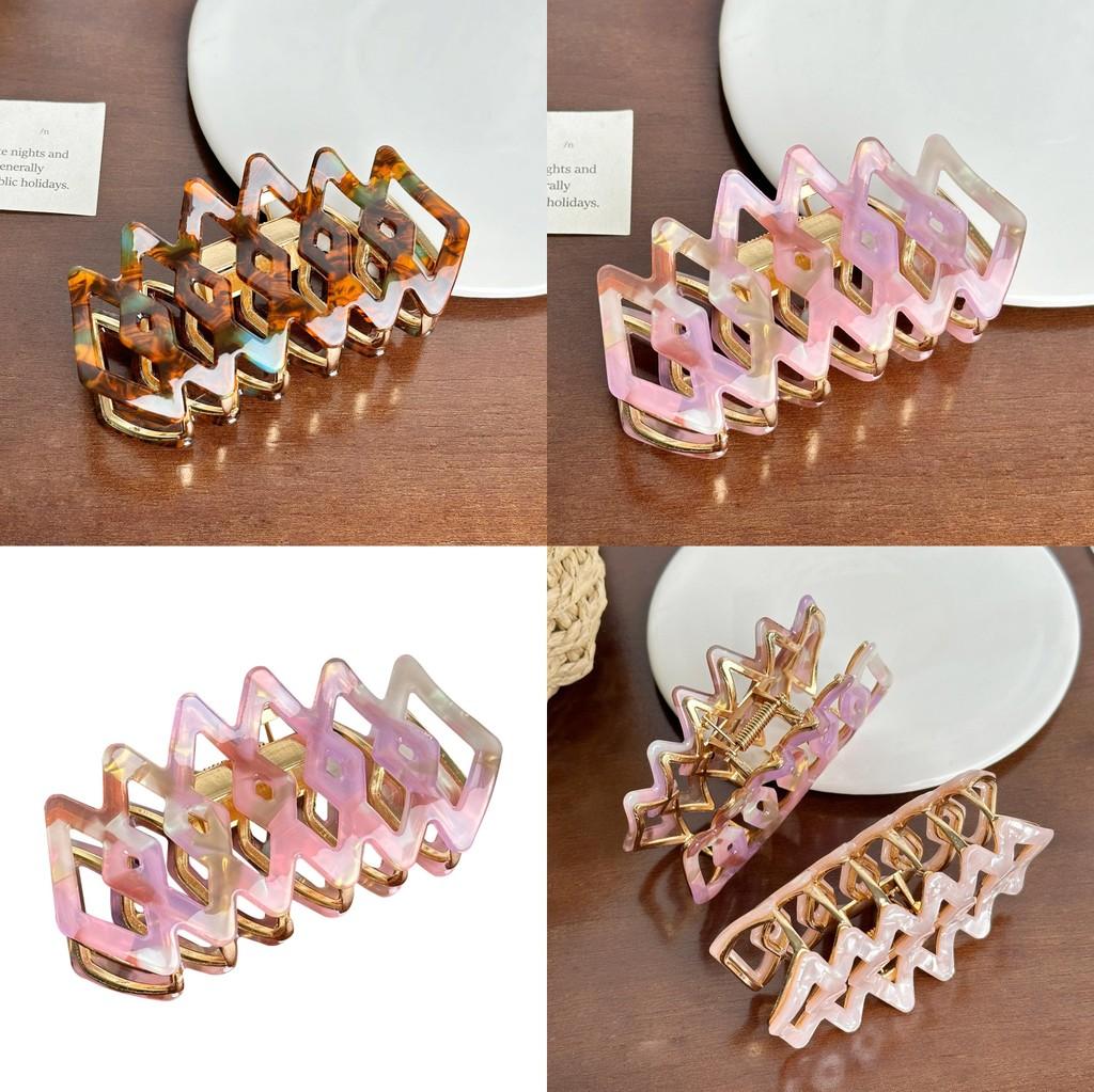 Elegant 2024 Winter Fashion Hair Clip In Geometric Hollow Design For Women