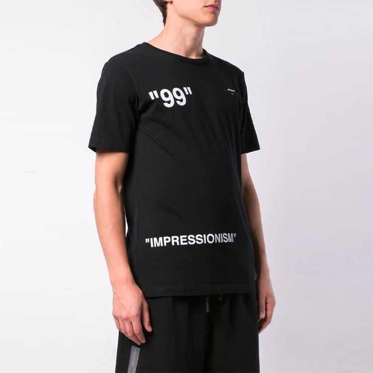 OFF WHITE Ice Man Graphic Print T Shirt OMAA027R191850011088