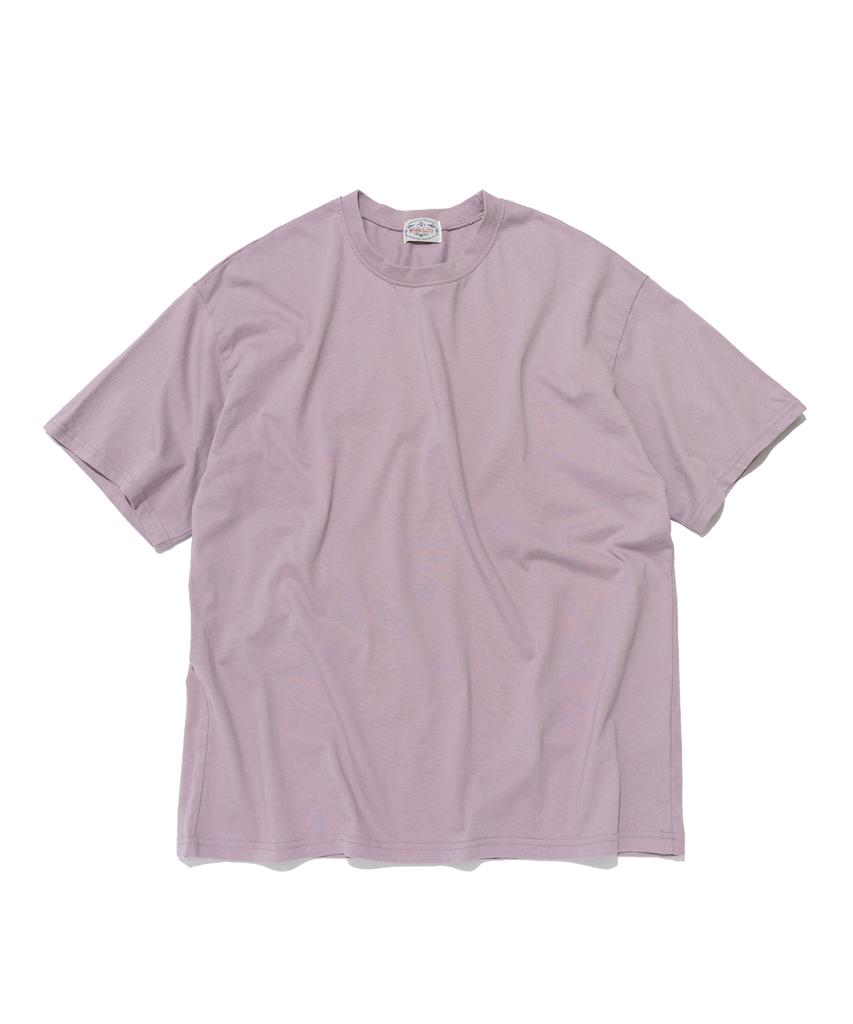 Wogseuaenko Layered Washed Short Sleeve T-Shirt (Lavender)
