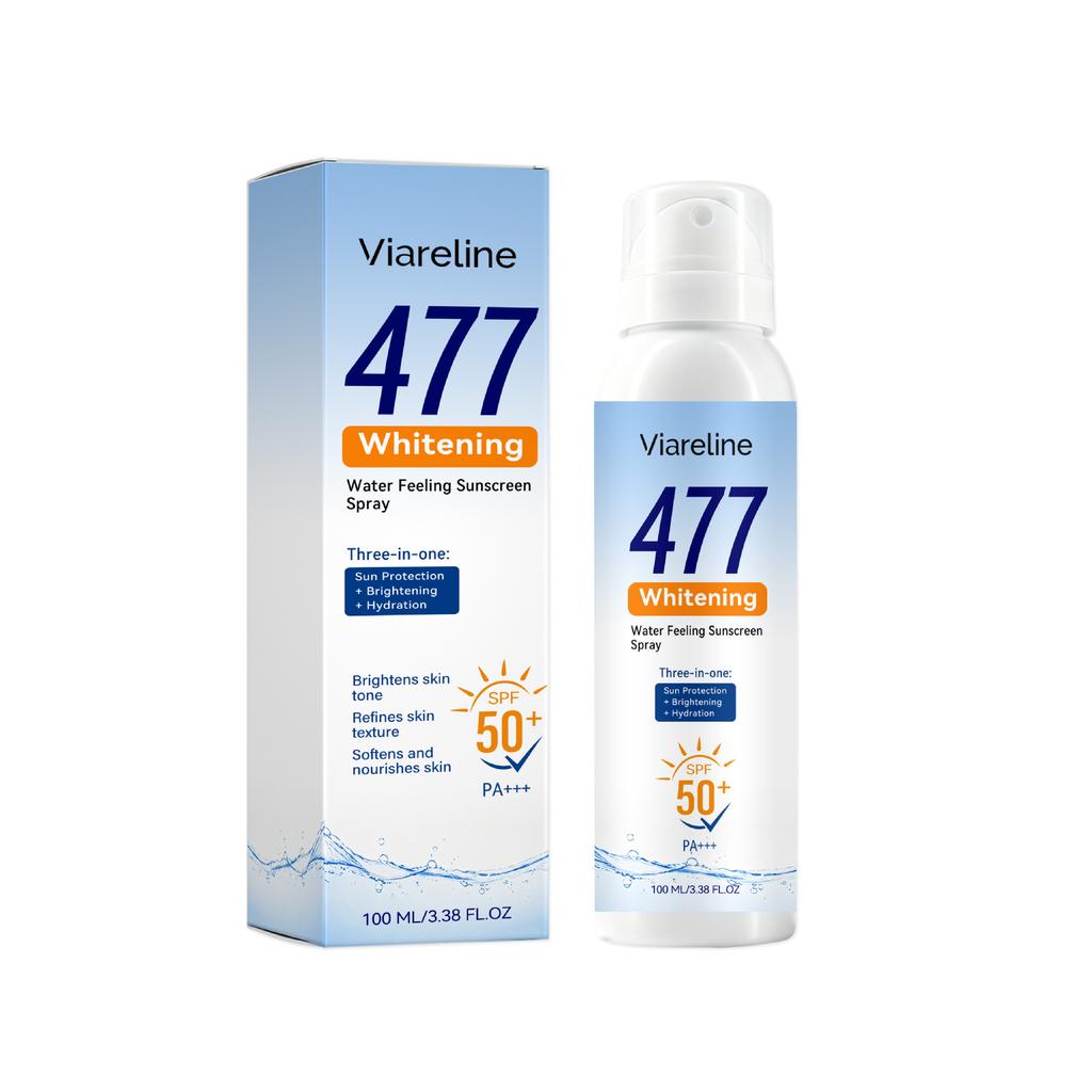 VIARELINE Clear Protection Spray Lightweight Non-Sticky Fine Mist Gentle Summer Body Skin Daily Sunscreen Spray Full Body