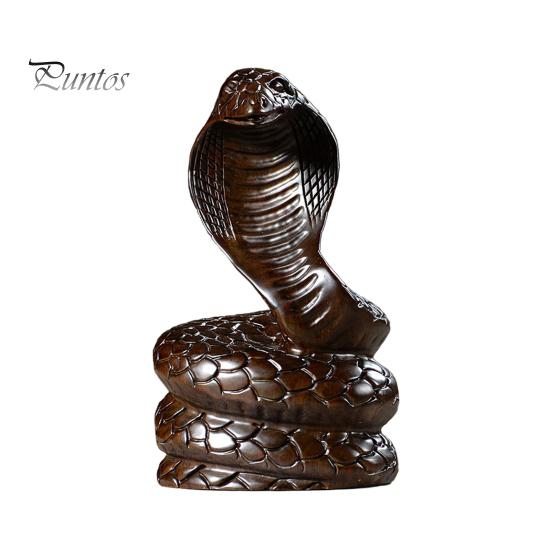 

Деревянная статуэтка змеи 2025 китайский Новый год фэн-шуй зодиакальное животное маленькая реалистичная скульптура змеи для домашнего офиса стол декор A