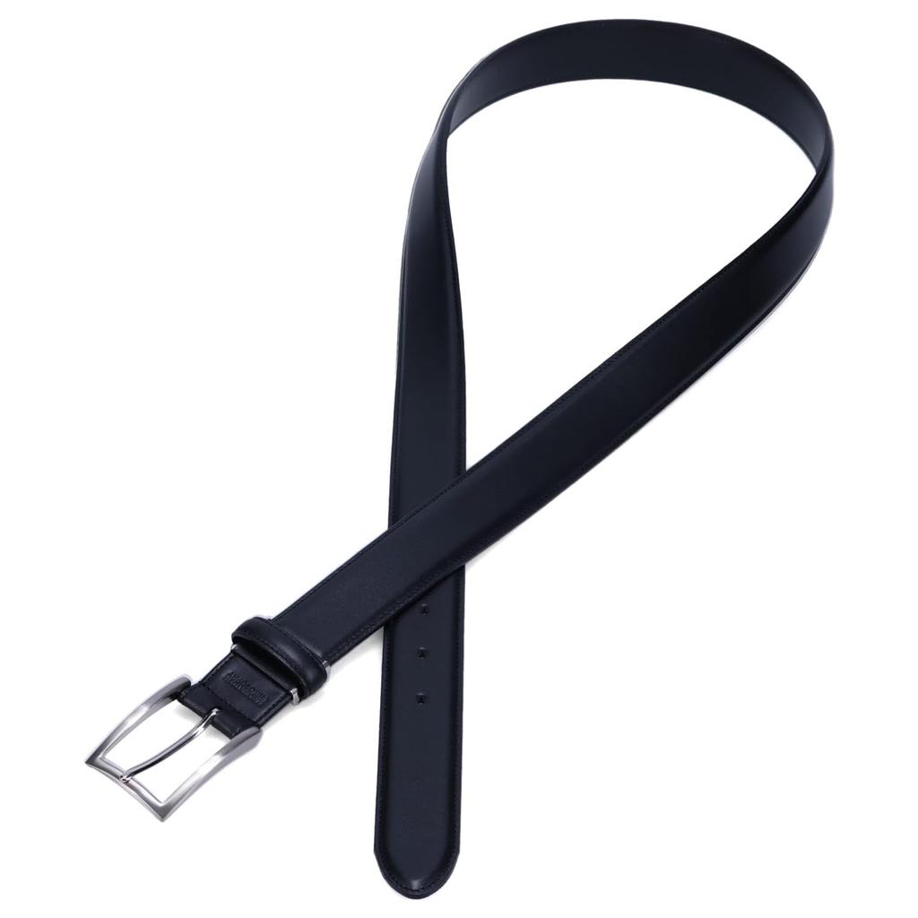 Belt Leather Genuine Leather Business LEATHER BELT 8090123 Black [Macintosh Philosophy] Men's (01)