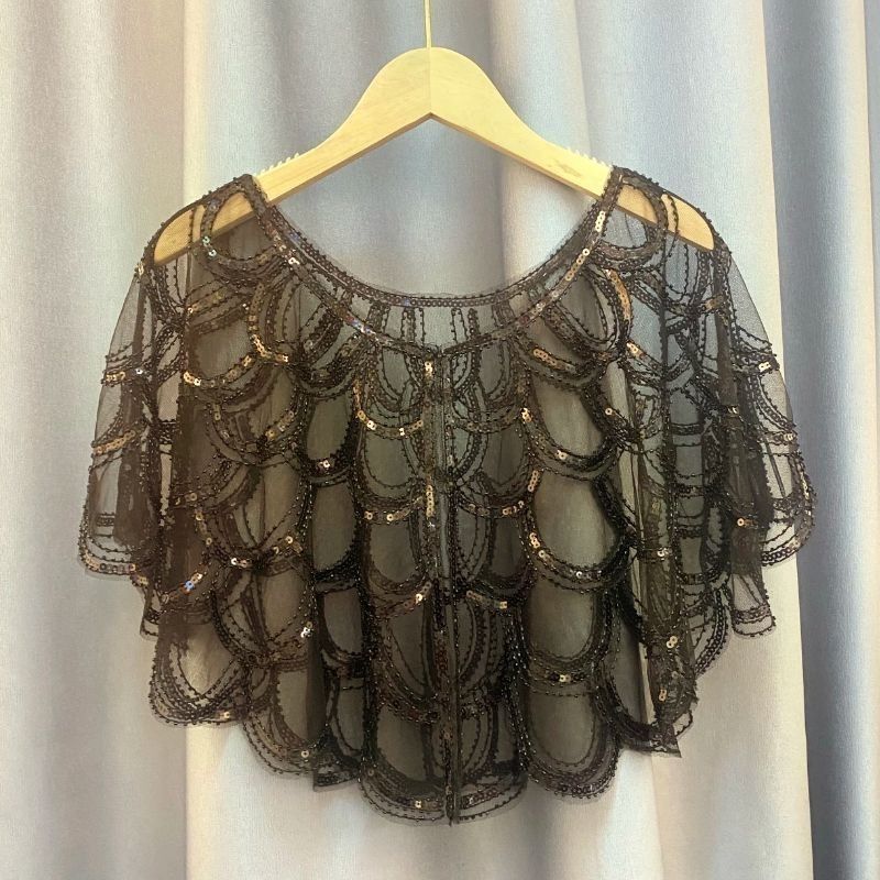 Sonnenschutz Kleidung Pailletten Damen Schal Kleid Mesh Kapuzenstrickjacke Sommer Dünnes Design Nagelperle Oberbekleidung