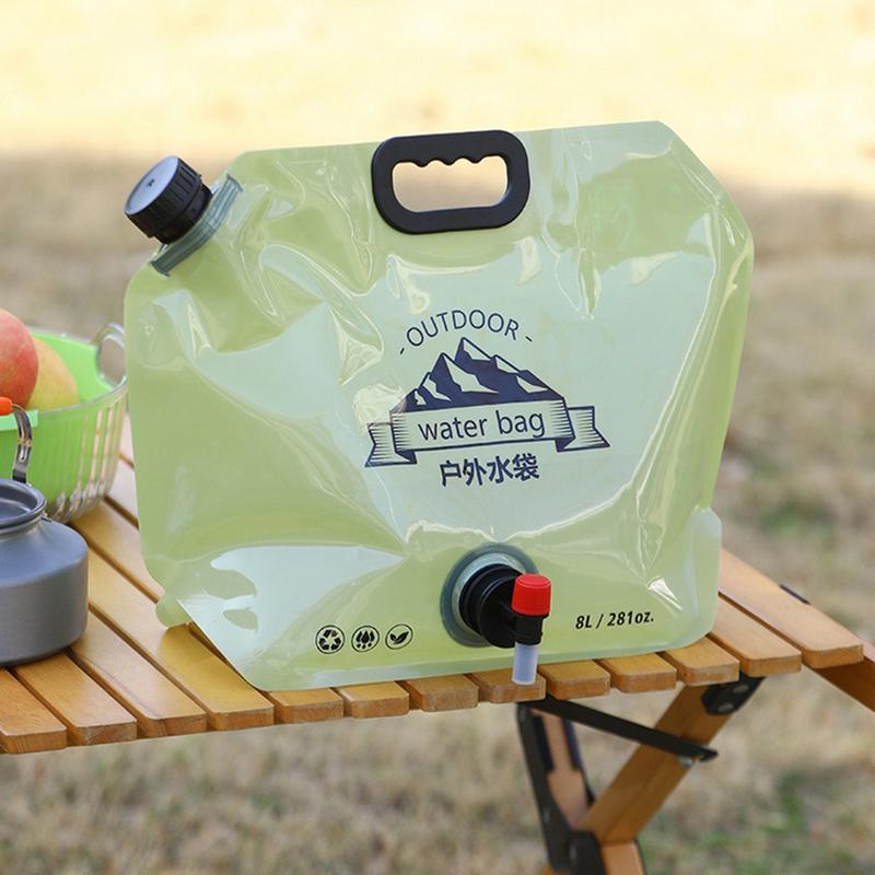 Outdoor Mini Folding Water Bag Camping 5/8L Large Capacity Portable Water Bag Thickened Soft Food Grade Water Storage Bag