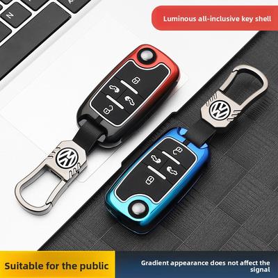 For VOLKSWAGEN 3 4 Buttons Car Key Case Cover For VW Volkswagen Golf 7 MK7 Tiguan MK2 Seat Ateca Leon FR Ibiza Skoda Octavia Kod