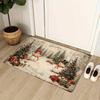 Christmas Carpet Welcome Mat Winter Floor Mat Rug For Bedroom Carpet For Live Room Indoor Carpet