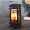 Halloween LED Flame Flickering Oil Lamp Battery Operated Spooky Decor Haunted House Prop Tabletop Centerpiece for Bar Party