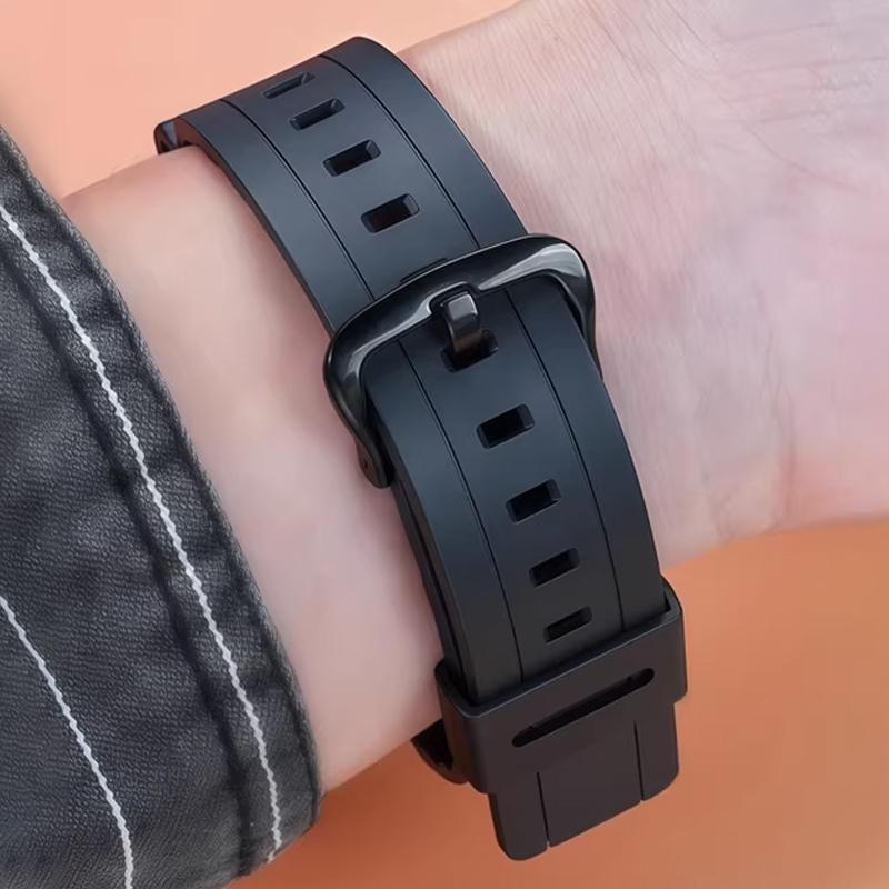For Casio MRW-S300H Series Watch Bracelet Modification With Soft Resin Silicone Special Watch Strap Resin Dust-Free Wristband