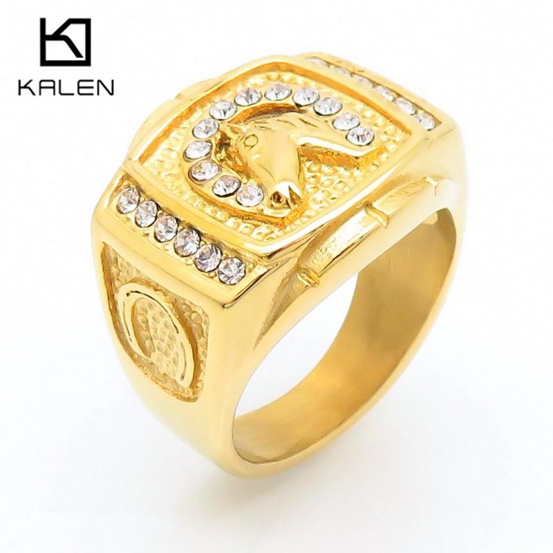 Kalen Stainless Steel 3D Goddess Face Ring Gold Plated Vintage Greek Mythology Snake Hair Gorgon Statement Anillos Rock Jewelry