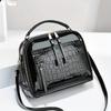 Bolso de mano brillante con estampado de cocodrilo para mujer, bandolera cruzada