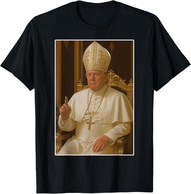 Trump As Vatican Church Pope Trump Funny Vatican Christian Unisex T-Shirt