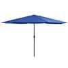 VidaXL Parasol de Jardin avec Mât en Métal, Pare-soleil de Patio, Abri de Soleil, Parasol de Terrasse Arrière-cour 47385