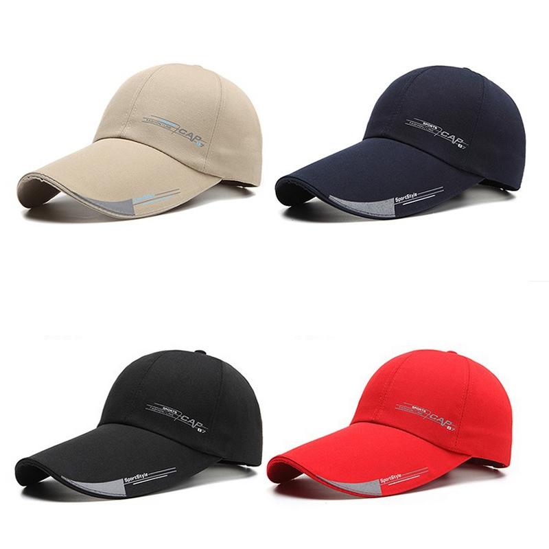 Baseball Cap designed for Men Summer Outdoor Fishing Sun Hats Male Fashion Sports Caps Men Long Visor Brim Shade Adjustable Snapback Hat