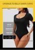 European & American Seamless Square Neck Tummy Control Bodysuit Shapewear